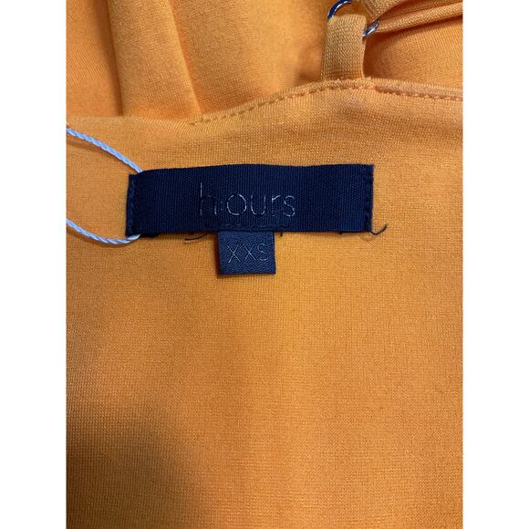 H:Ours 'Haydon' Yellow Rayon Dress Size XXS - Picture 4 of 4